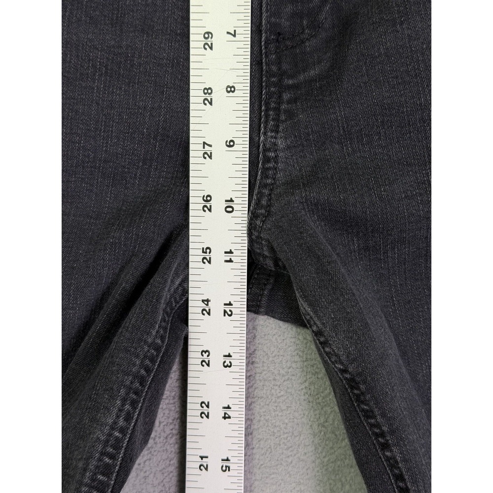Paige Jeans Womens 27 Black Willow Denim Anessa Wide Leg High Rise Stretch - Picture 4 of 10
